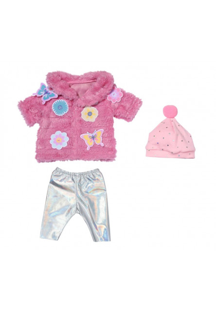 BABY born Súprava s ružovým kožúškom, 43 cm