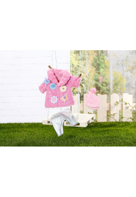 BABY born Súprava s ružovým kožúškom, 43 cm