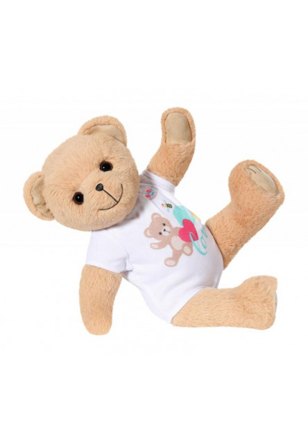 Medvedík BABY born, biele oblečenie