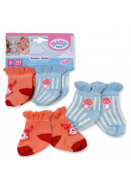 BABY born Ponožky pastelové (2 páry), 2 druhy, 43 cm