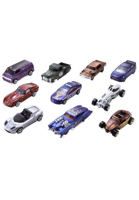  Hot Wheels AUTÍČKA 10PACK