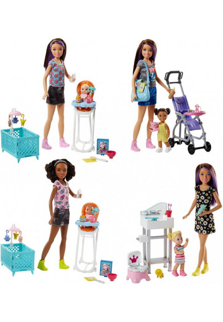 Barbie pestúnka herný set asst  