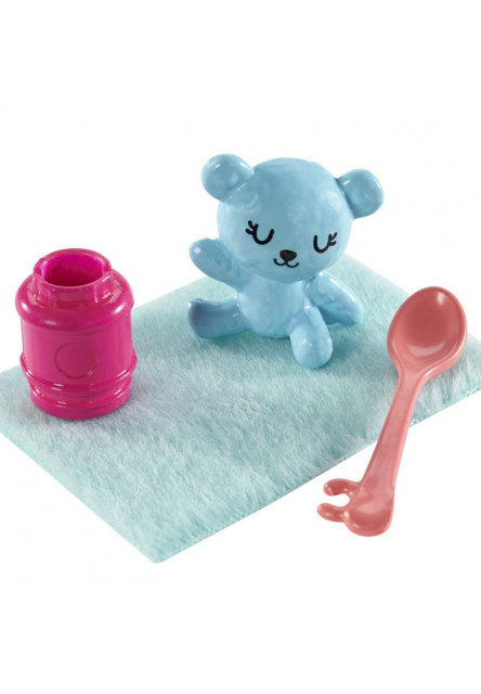 Barbie pestúnka + bábatko / doplnky asst 