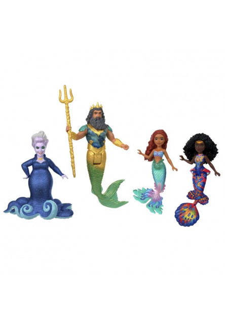 The Little Mermaid sada malých bábik a kamarátov zo zeme a mora