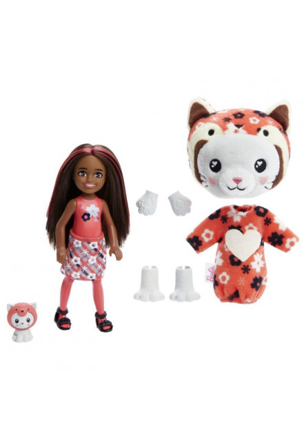 BRB CUTIE REVEAL CHELSEA V KOSTÝME - MAČIATKO V ČERVENOM KOSTÝME PANDY