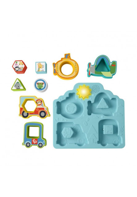 Fisher Price puzzle dopravné prostriedky so zvukmi 