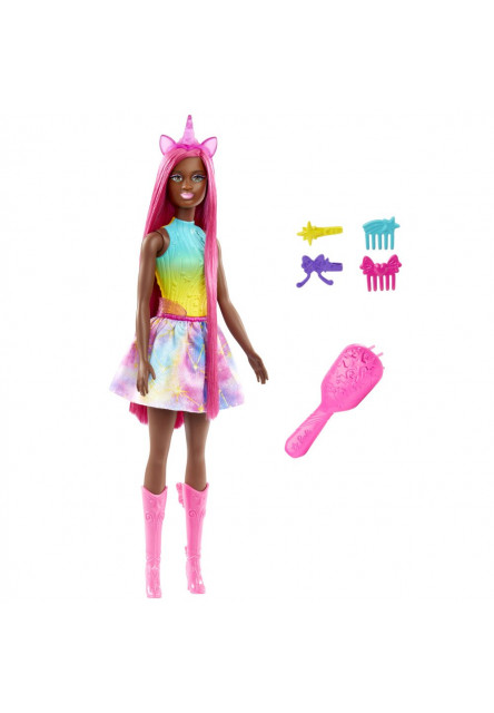Barbie rozprávková bábika s dlhými vlasmi - VÍLA JEDNOROŽEC