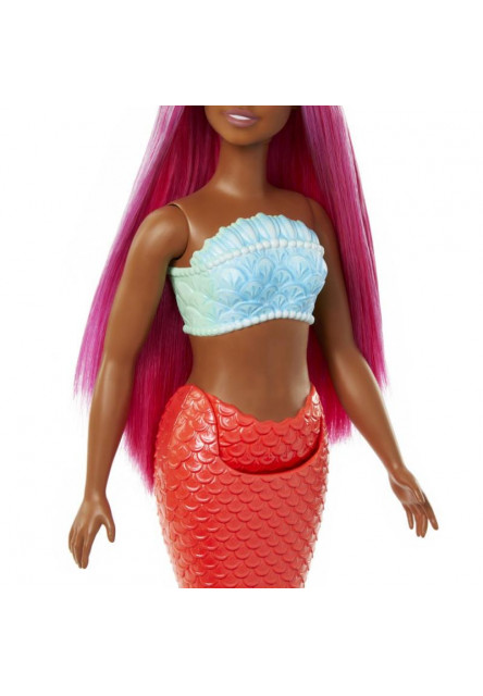 Barbie rozprávková morská panna - ORANŽOVÁ