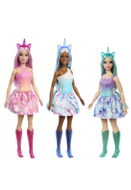 Barbie rozprávková víla jednorožec asst 