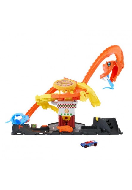 Hot Wheels City hladná kobra útočí na pizzérku