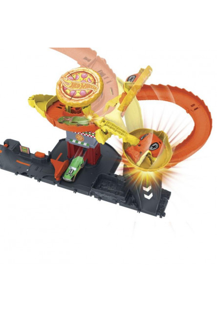 Hot Wheels City hladná kobra útočí na pizzérku