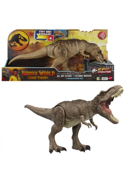 Jurassic World zbesilý útok T-REXA so zvukmi 