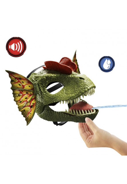 Jurassic World DILOPHOSAURUS maska na tvár  so zvukmi 