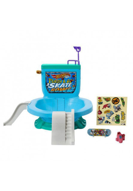 Hot Wheels SKATES splachovací fingerboard  skatepark 