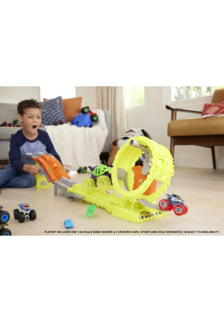 HW MONSTER TRUCKS POWER SMASHERS DRÁHA MASÍVNA DEŠTRUKCIA