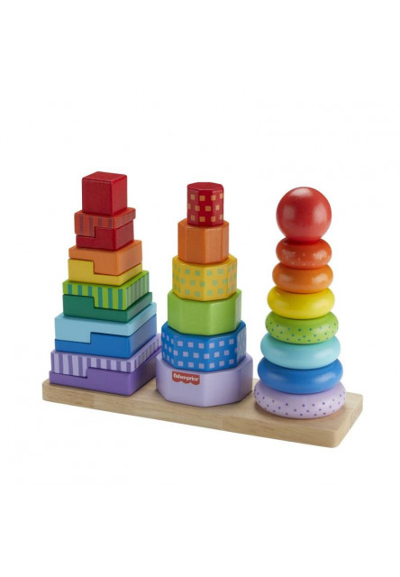 Fisher Price DREVENÁ VEŽA TVARY