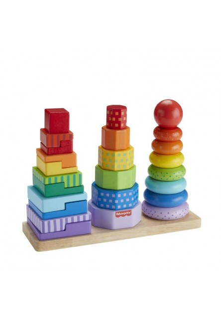 Fisher Price DREVENÁ VEŽA TVARY