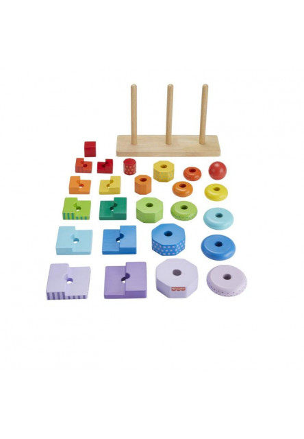 Fisher Price DREVENÁ VEŽA TVARY