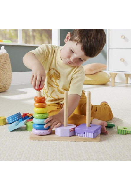 Fisher Price DREVENÁ VEŽA TVARY