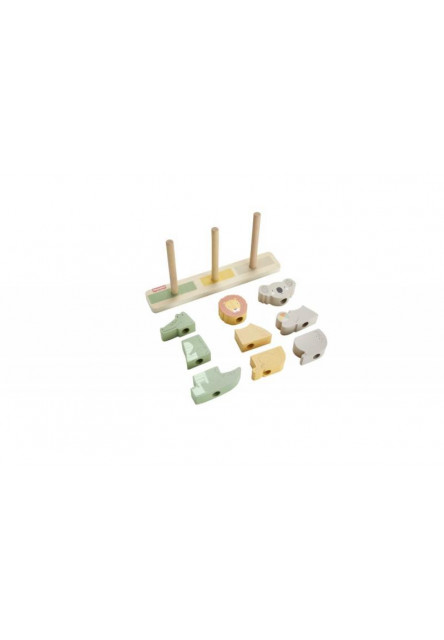 Fisher Price DREVENÁ SKLADAČKA ZVIERATKÁ