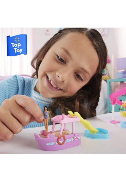 Barbie mini Barbielnad dopravné prostriedky -  loď snov 