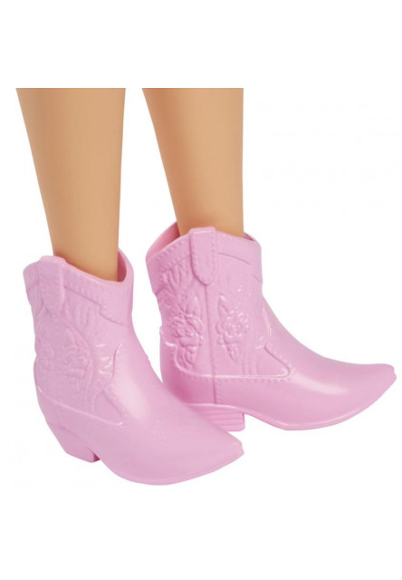 BRB MODELKA - MODRÉ ŠATY S MOTÝLIKMI