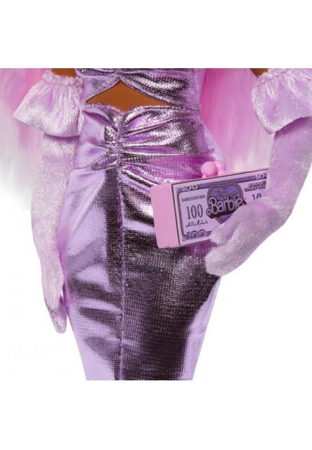 Barbie Deluxe modelka - METALICKÉ ŠATY