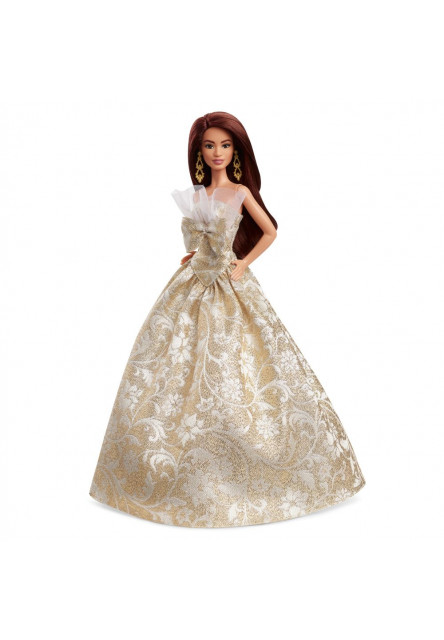 Barbie Vianočná bábika hnedovláska  2025