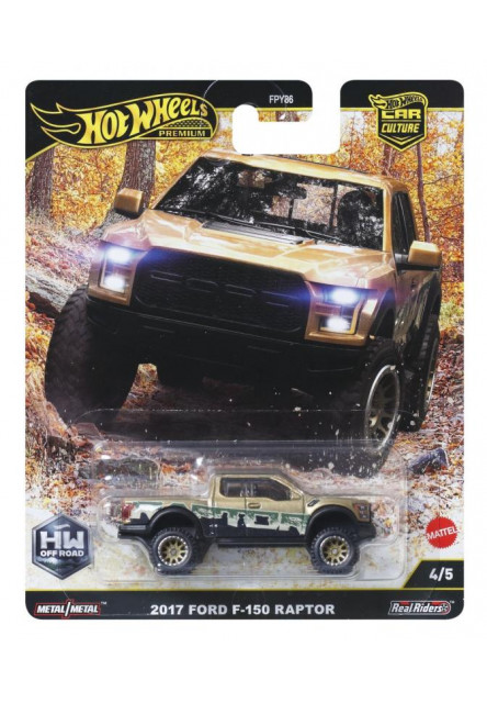 Hot Wheels prémiové auto - CAR CULTURE - 17 FORD F150 RAPTOR