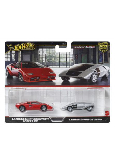 Hot Wheels 2ks prémiový angličák - Lancia/Lambo