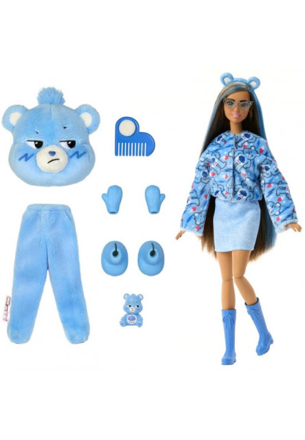 Barbie CUTIE REVEAL Barbie a starostliví medvedíkovia - MODRÁ