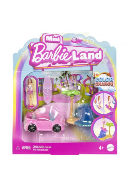 Barbie mini Barbieland dopravné prostriedky - PLÁŽOVÝ KABRIOLET
