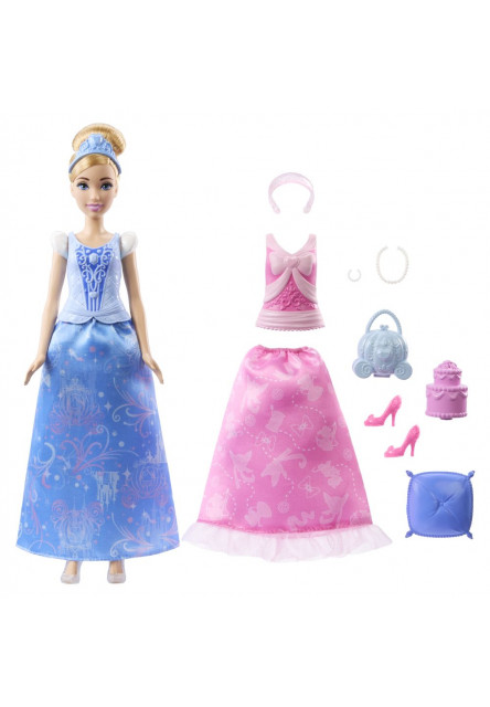 Disney Princess bábika a rozprávkové obliekanie - POPOLUŠKA