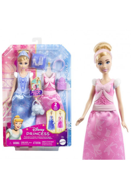 Disney Princess bábika a rozprávkové obliekanie - POPOLUŠKA