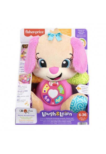 Fisher Price smart stages hovoriaca psíkova sestrička CZ/SK/ENG/HU/PL
