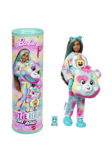 Barbie CUTIE REVEAL Barbie a starostliví medvedíkovia séria 2 - MODRÁ