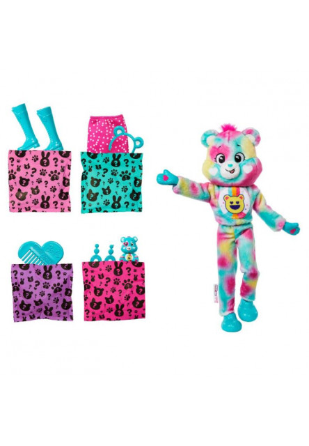 Barbie CUTIE REVEAL Barbie a starostliví medvedíkovia séria 2 - MODRÁ