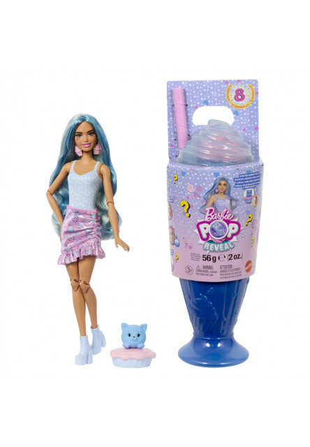 Barbie POP REVEAL Barbie odmeny - MODRÁ