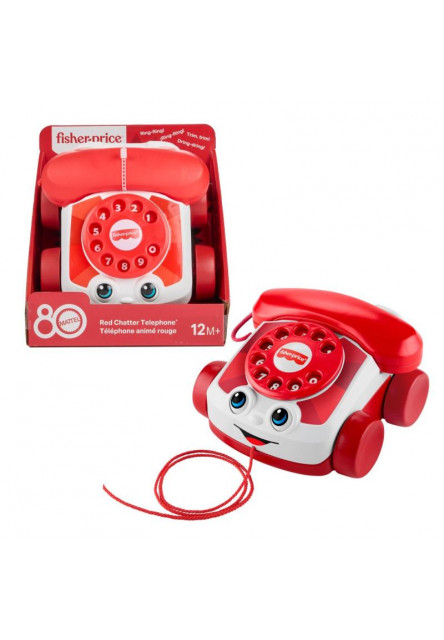 Fisher Price ťahací telefón 80.výročie Mattel 