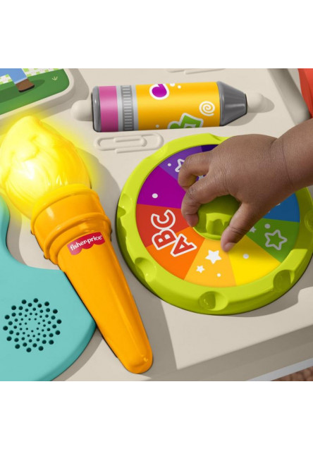 Fisher Price hrací stolček a stojan a 4  v 1 CZ/SK/ENG/HU/PL