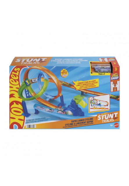Hot Wheels STUNT TRACKS RAPID LAUNCH CYCLONE