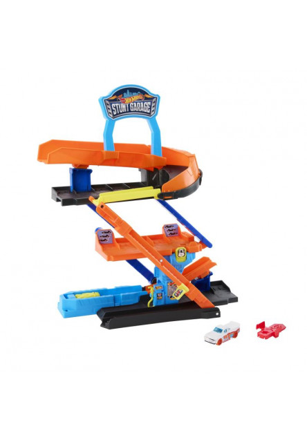 Hot Wheels CITY TROJPODLAŽNÁ KASKADÉRSKA GARÁŽ