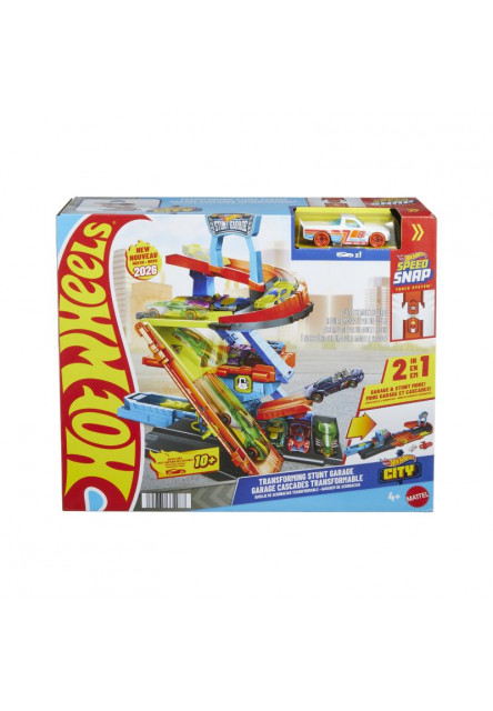 Hot Wheels CITY TROJPODLAŽNÁ KASKADÉRSKA GARÁŽ
