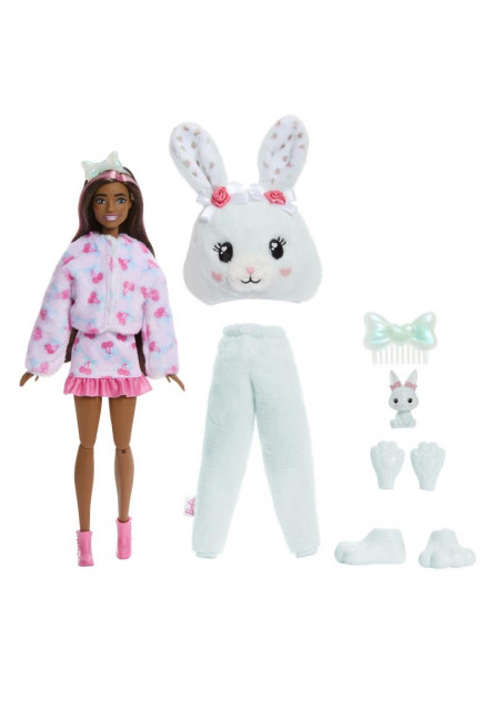 Barbie CUTIE REVEAL Barbie sladké mašle - mintový zajačik