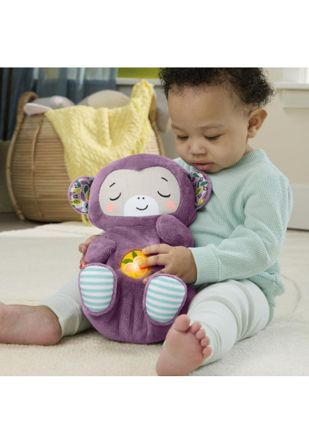 Fisher Price maznavá a upokojujúca fialová opička