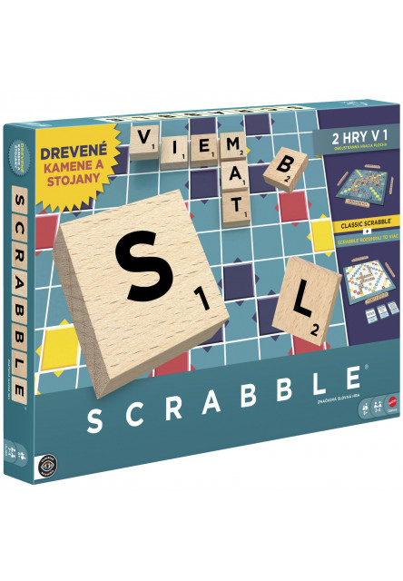 SCRABBLE drevená edícia SK