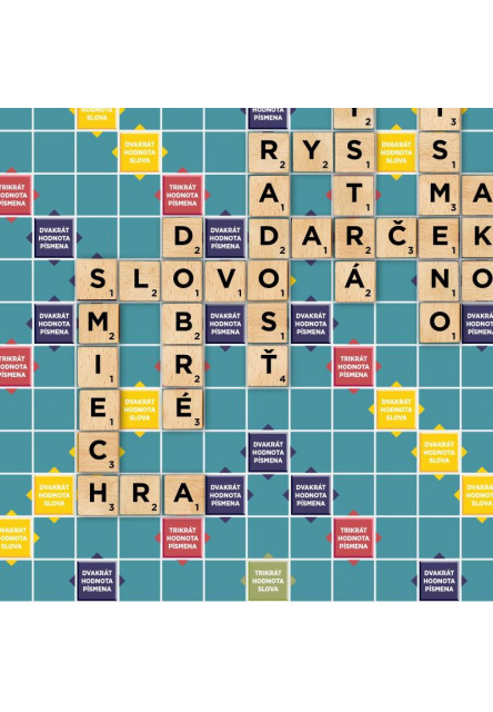 SCRABBLE drevená edícia SK