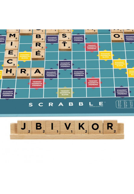 SCRABBLE drevená edícia SK