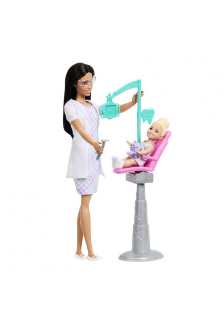 Barbie herný set povolania - zubárka čiernovláska