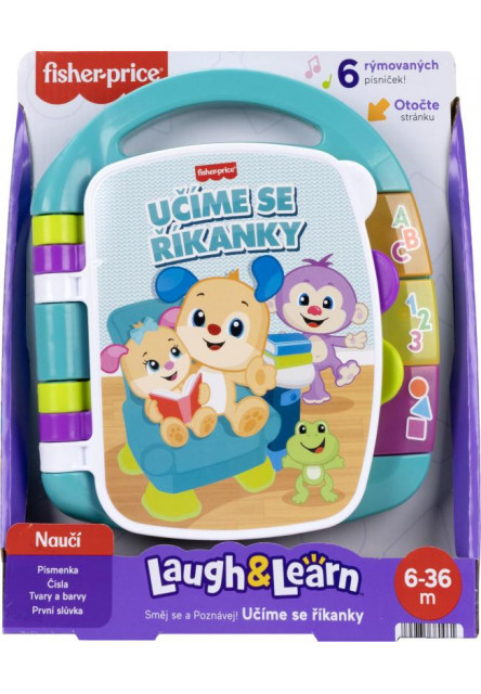 Fisher Price UČÍME SA RIEKANKY CZ - ZELENÉ